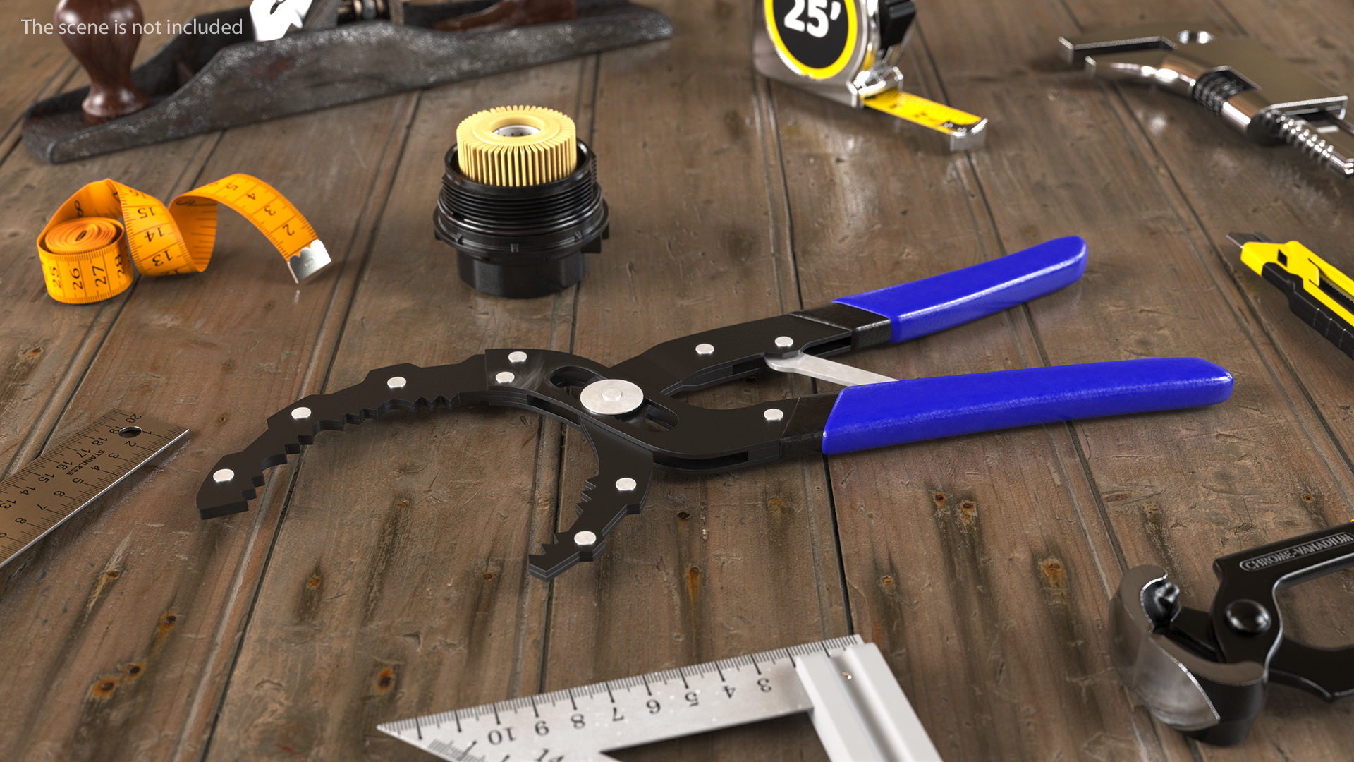 Oil Filter Pliers 3D