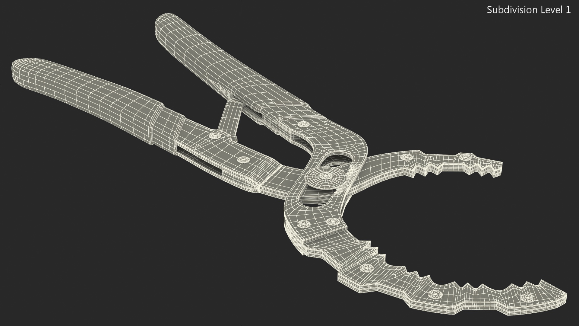 Oil Filter Pliers 3D