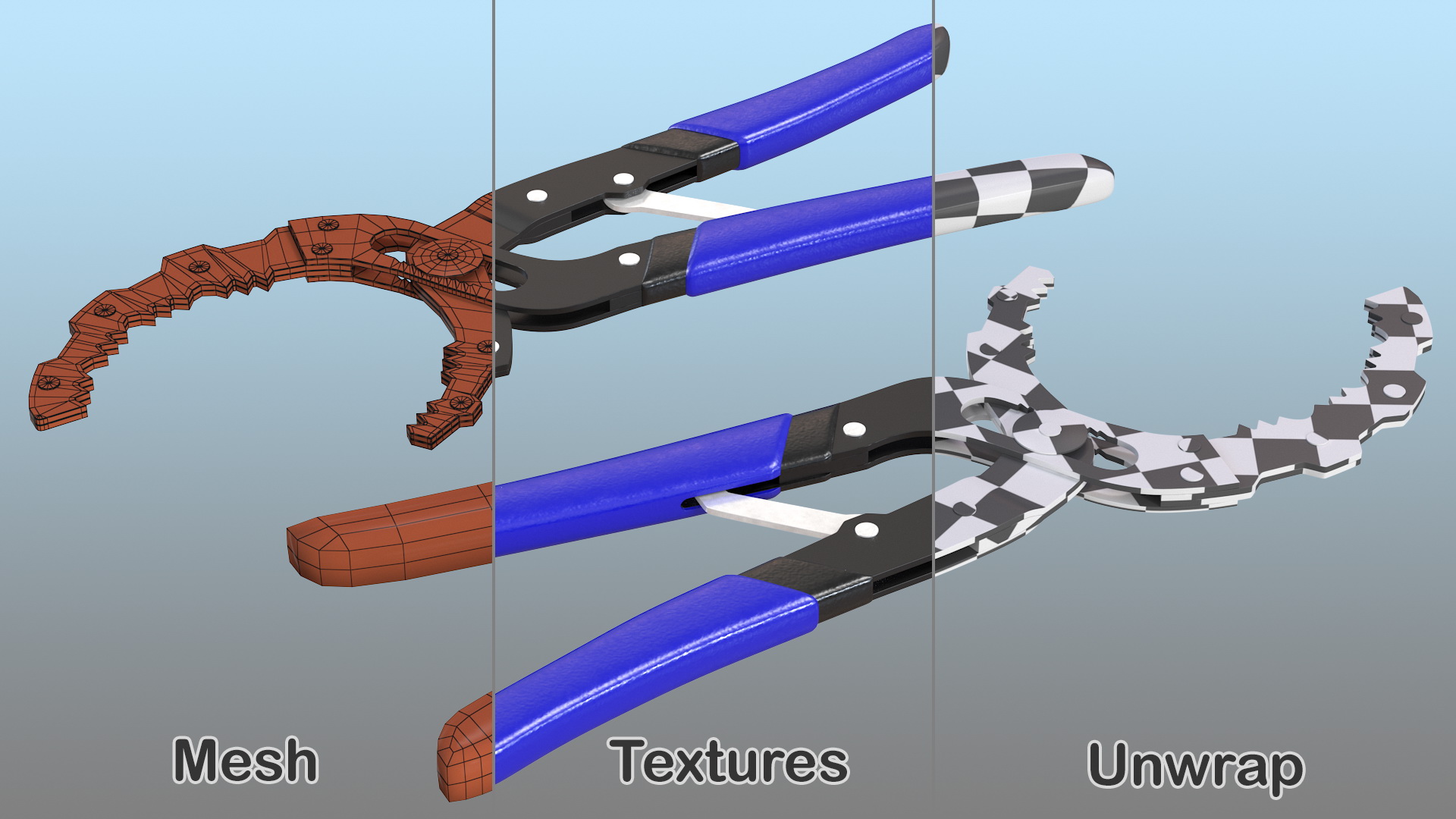 Oil Filter Pliers 3D