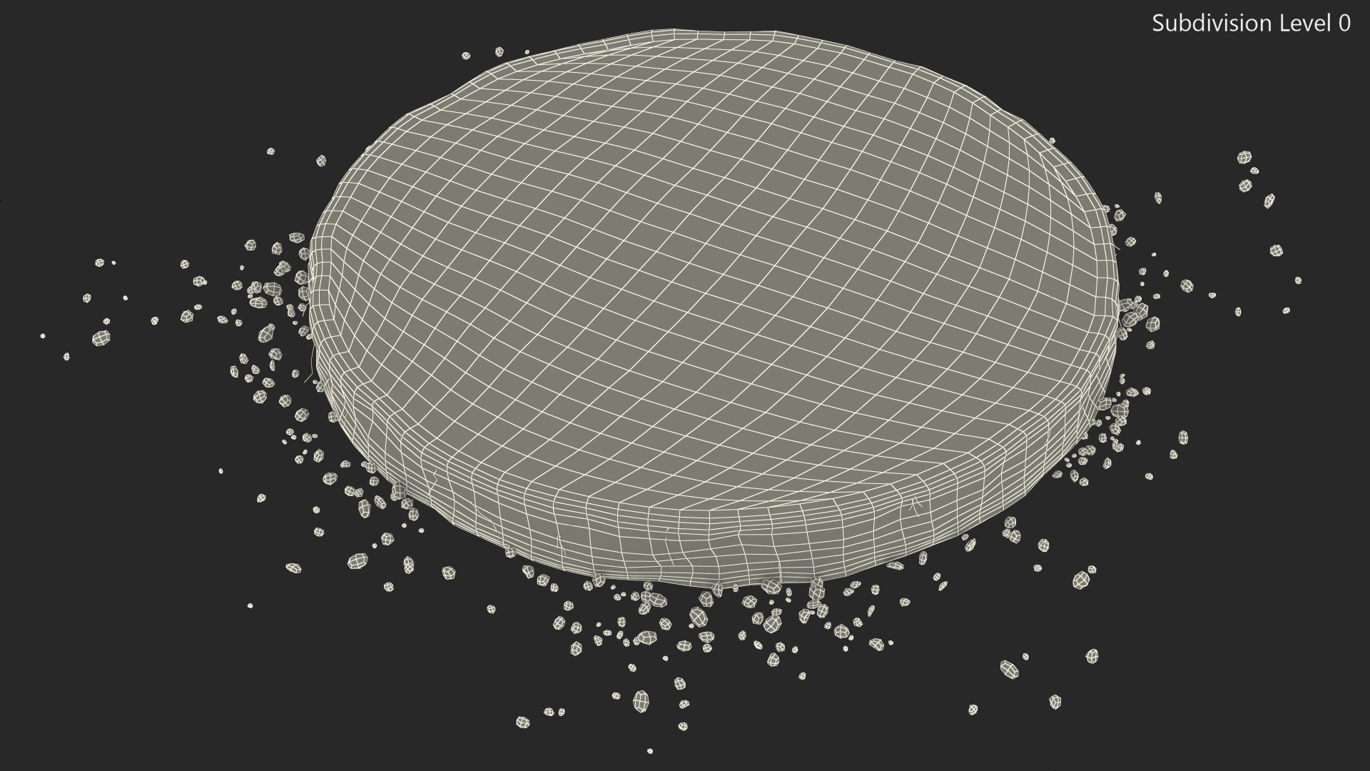 3D Round Soil Ground Cross Section