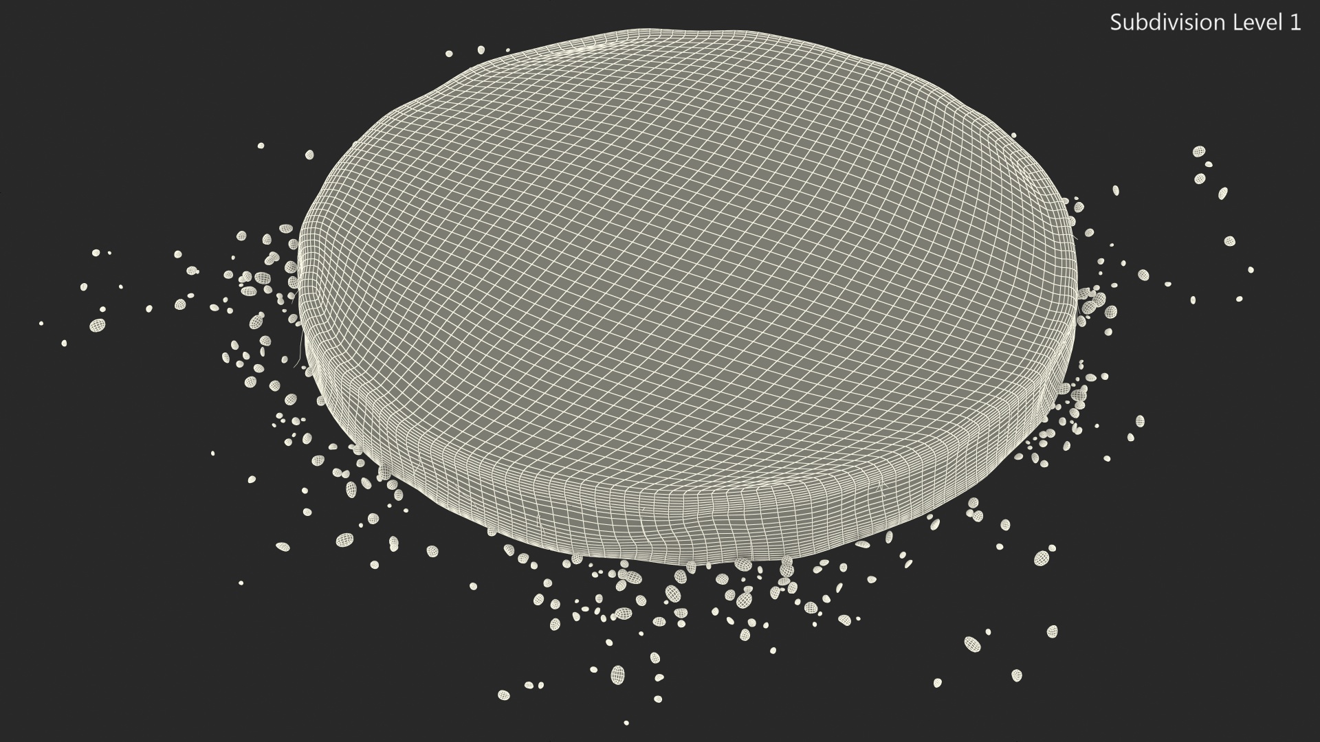 3D Round Soil Ground Cross Section