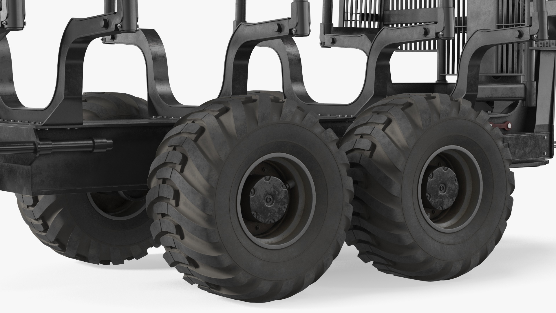 Log Loader Trailer Dirty 3D model