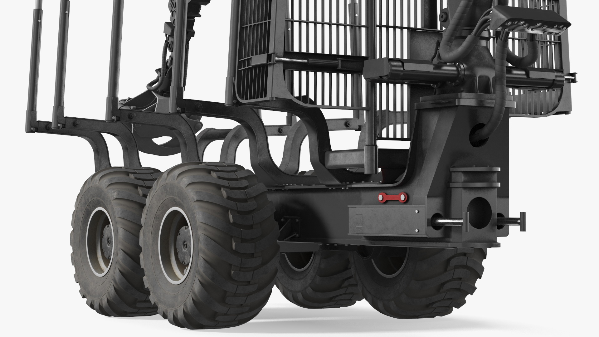 Log Loader Trailer Dirty 3D model