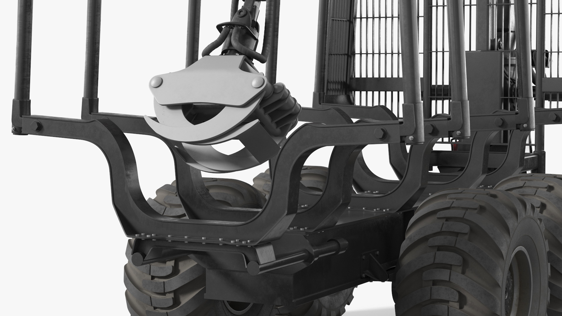 Log Loader Trailer Dirty 3D model
