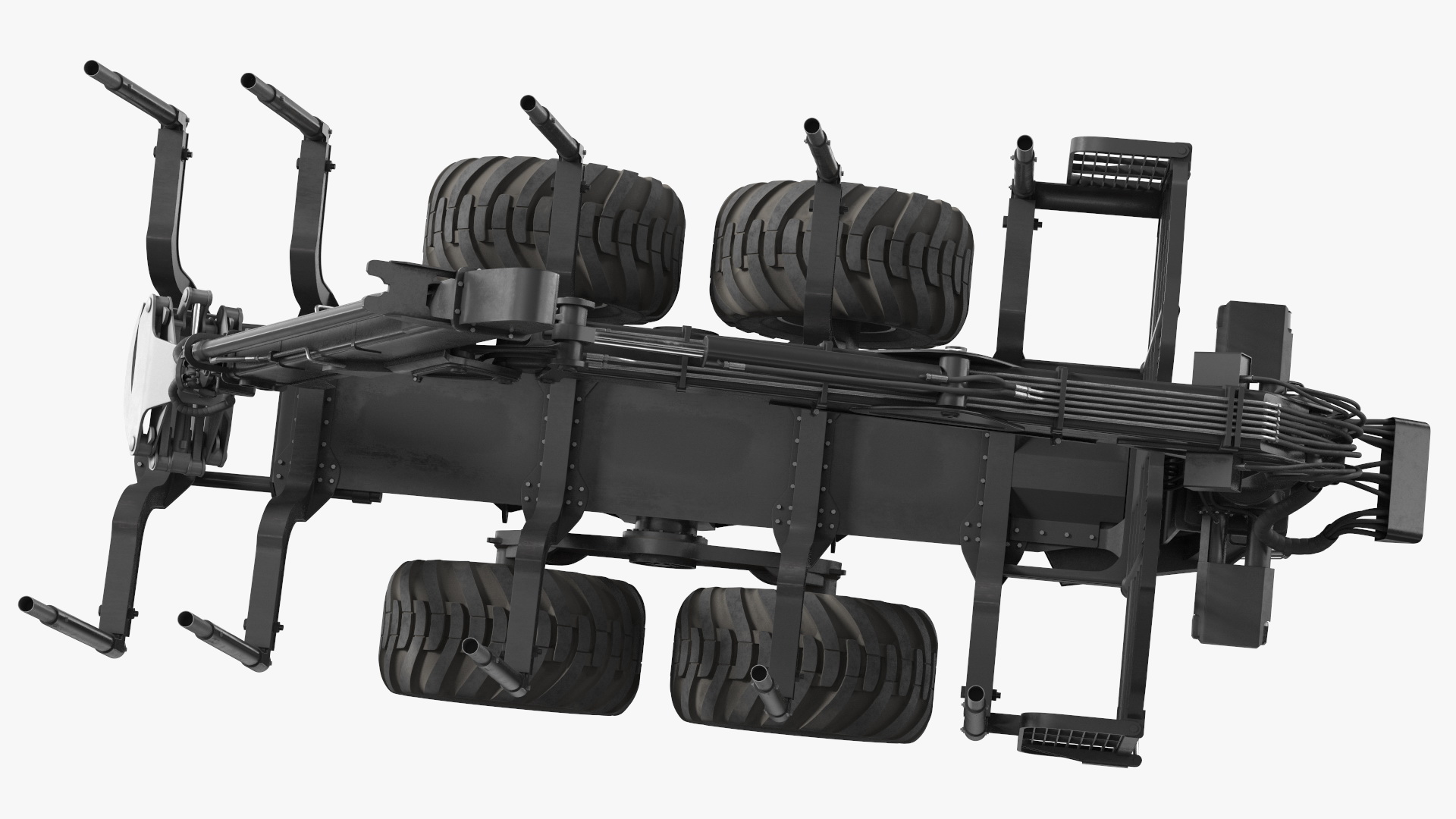 Log Loader Trailer Dirty 3D model