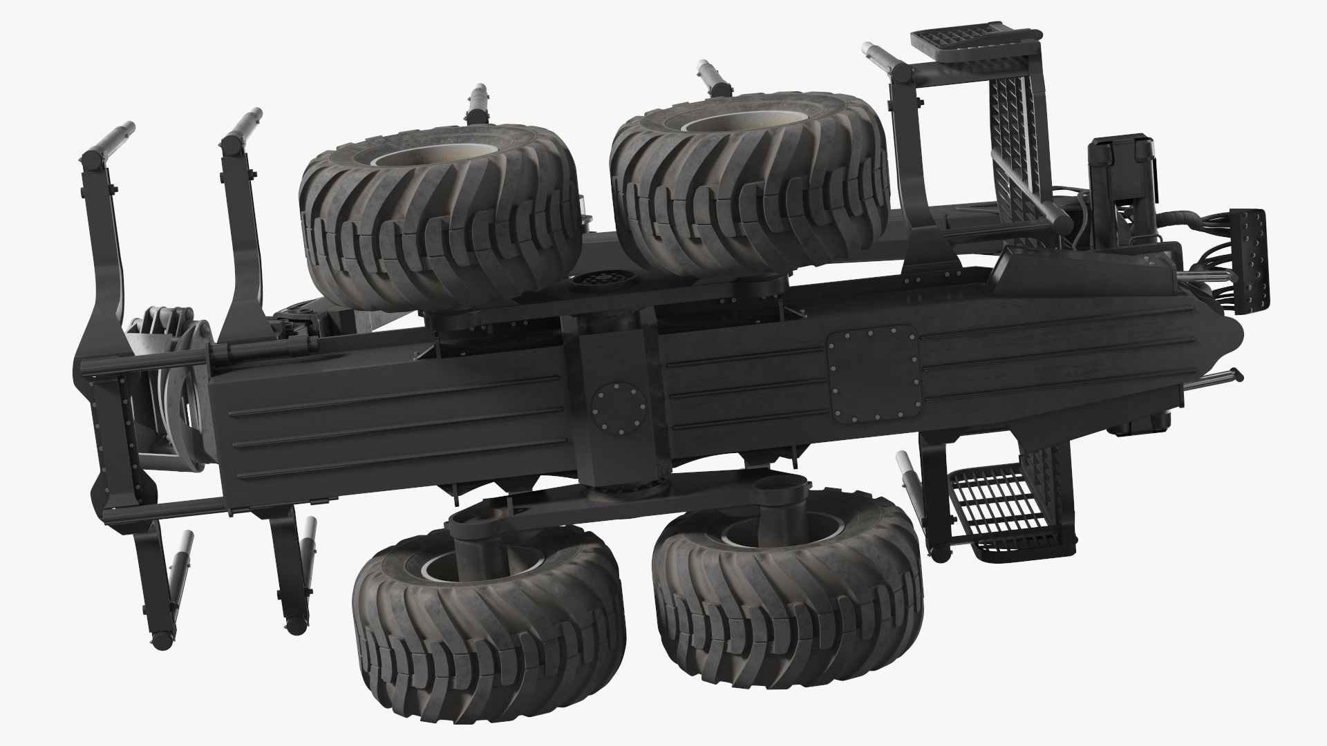 Log Loader Trailer Dirty 3D model