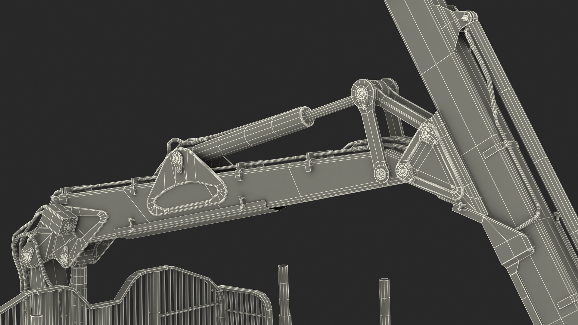 Log Loader Trailer Dirty 3D model