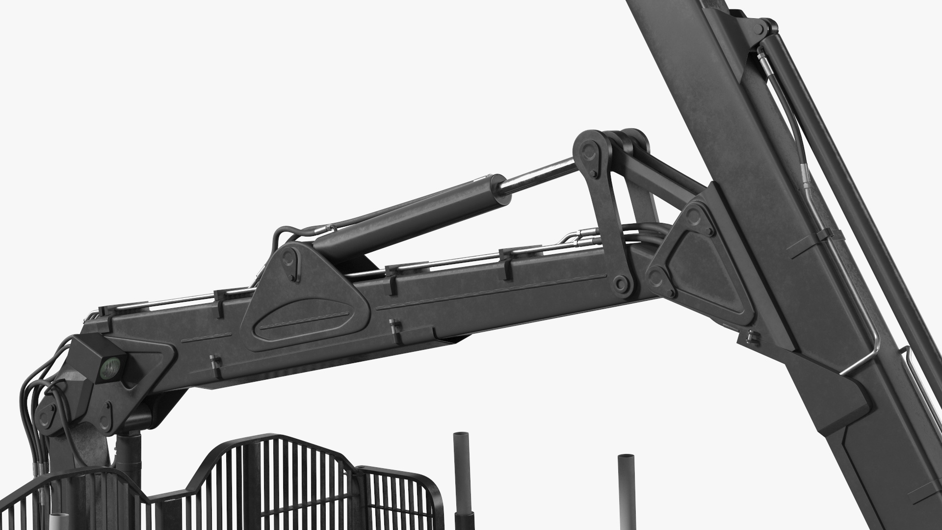 Log Loader Trailer Dirty 3D model