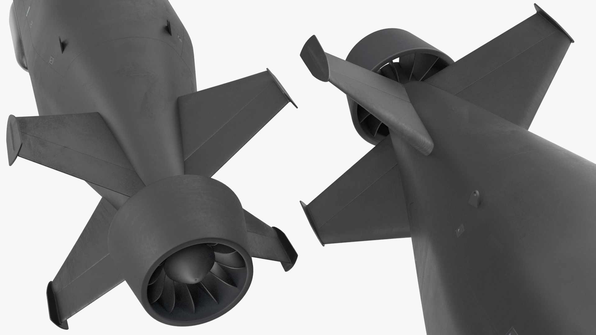 3D Boeing Orca AUV with Raised Antennas