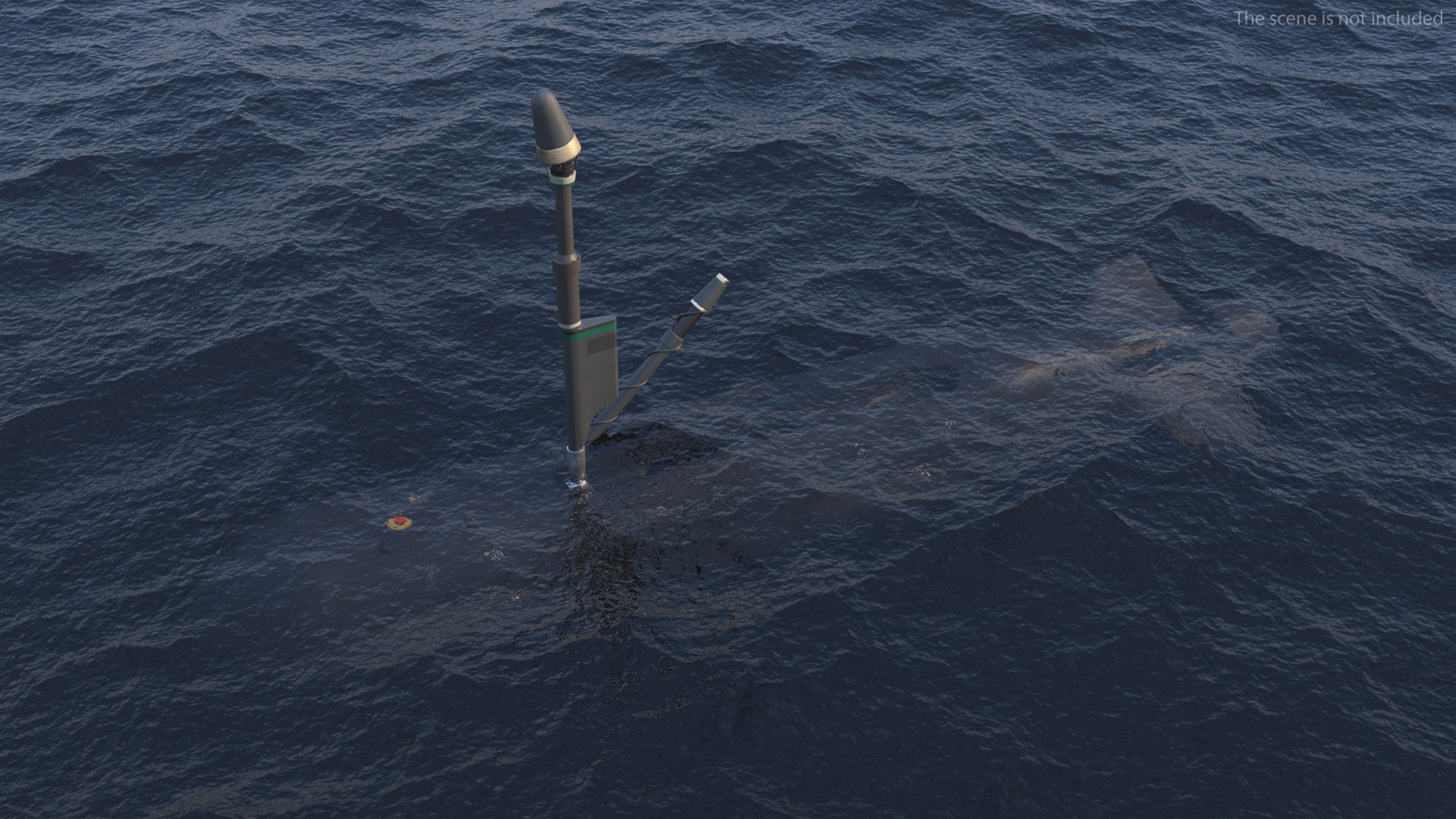 3D Boeing Orca AUV with Raised Antennas