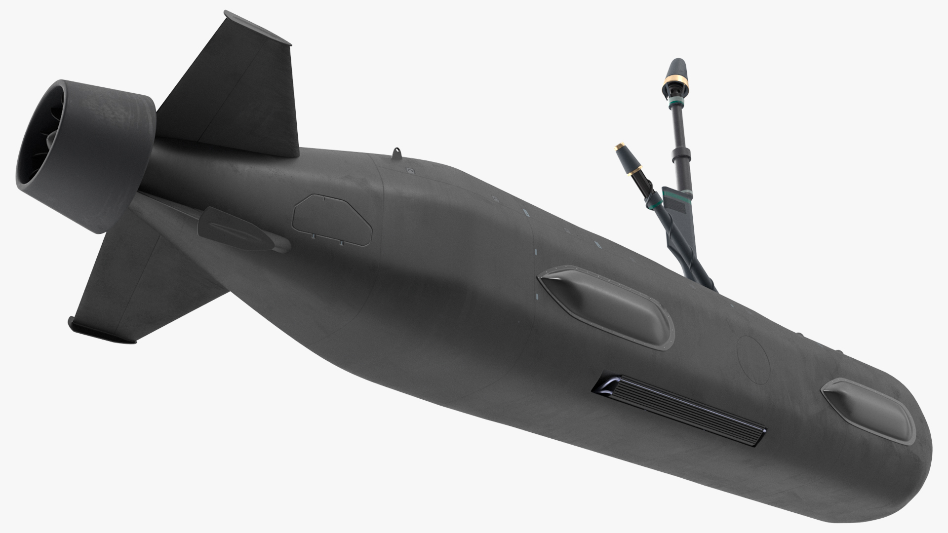 3D Boeing Orca AUV with Raised Antennas