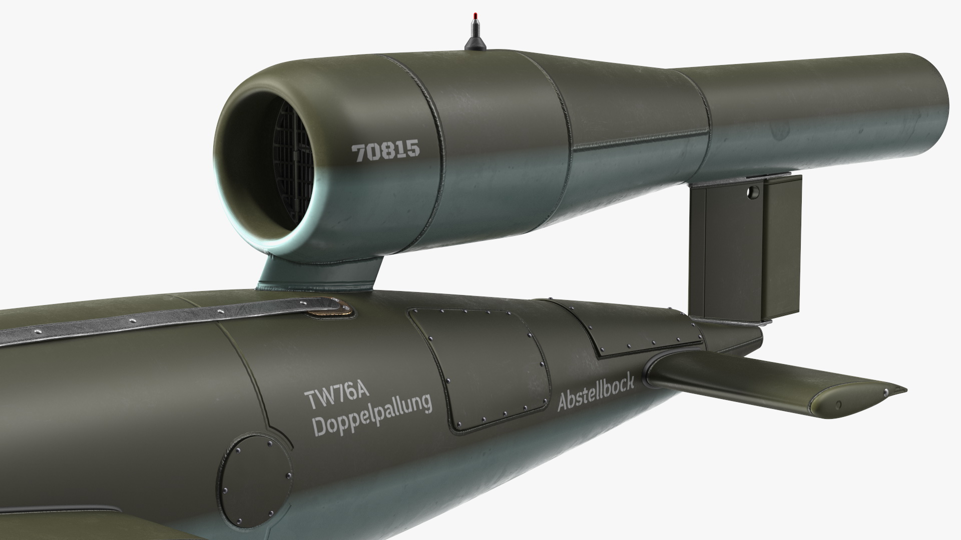 3D German V1 Flying Bomb Buzz Bomb