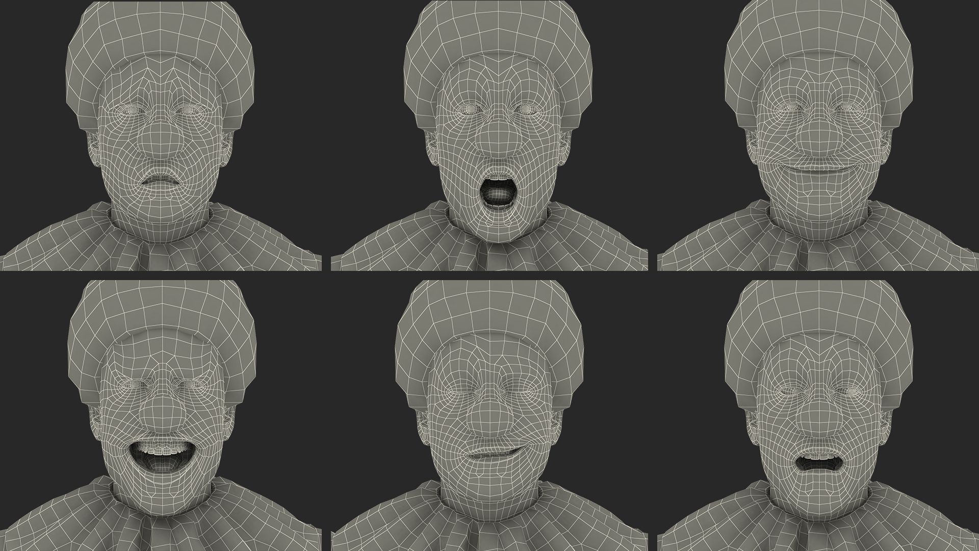 Adult Clown Suit Rigged Fur 3D
