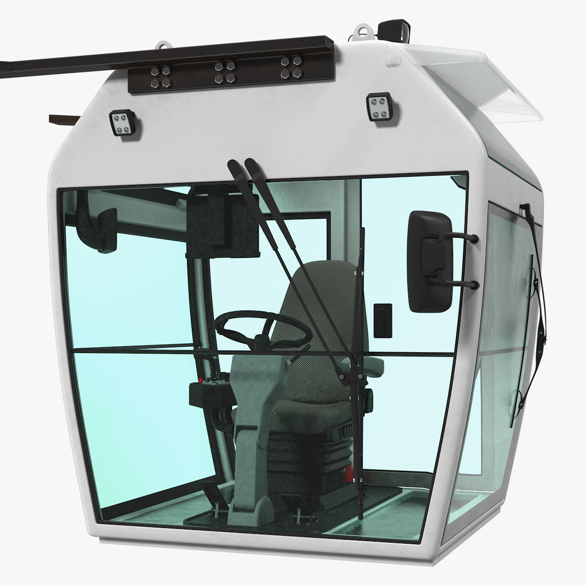 Industrial Control Cabin 3D Model