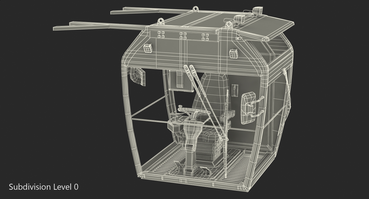 3D Control Cabin model