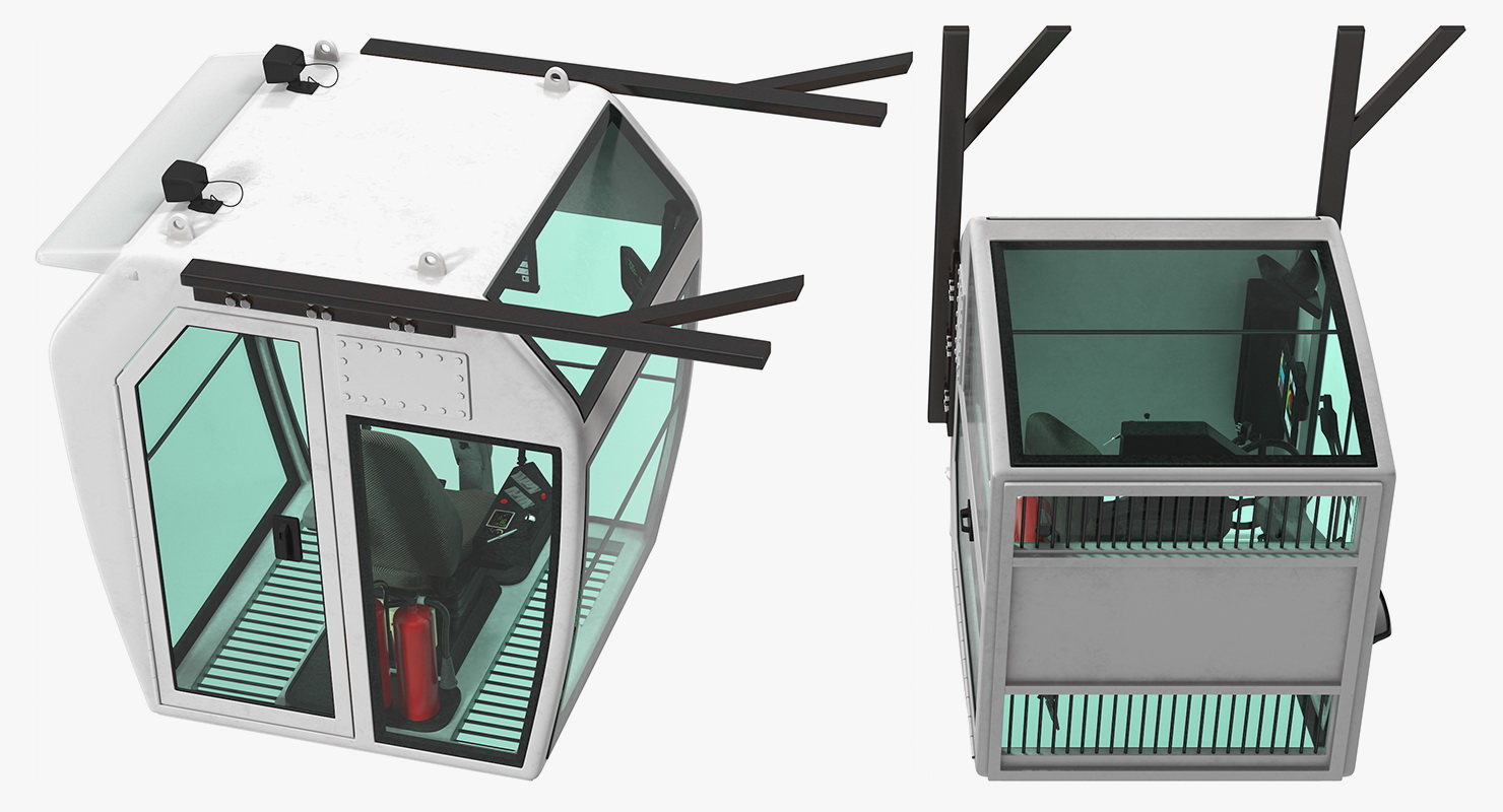 3D Control Cabin model
