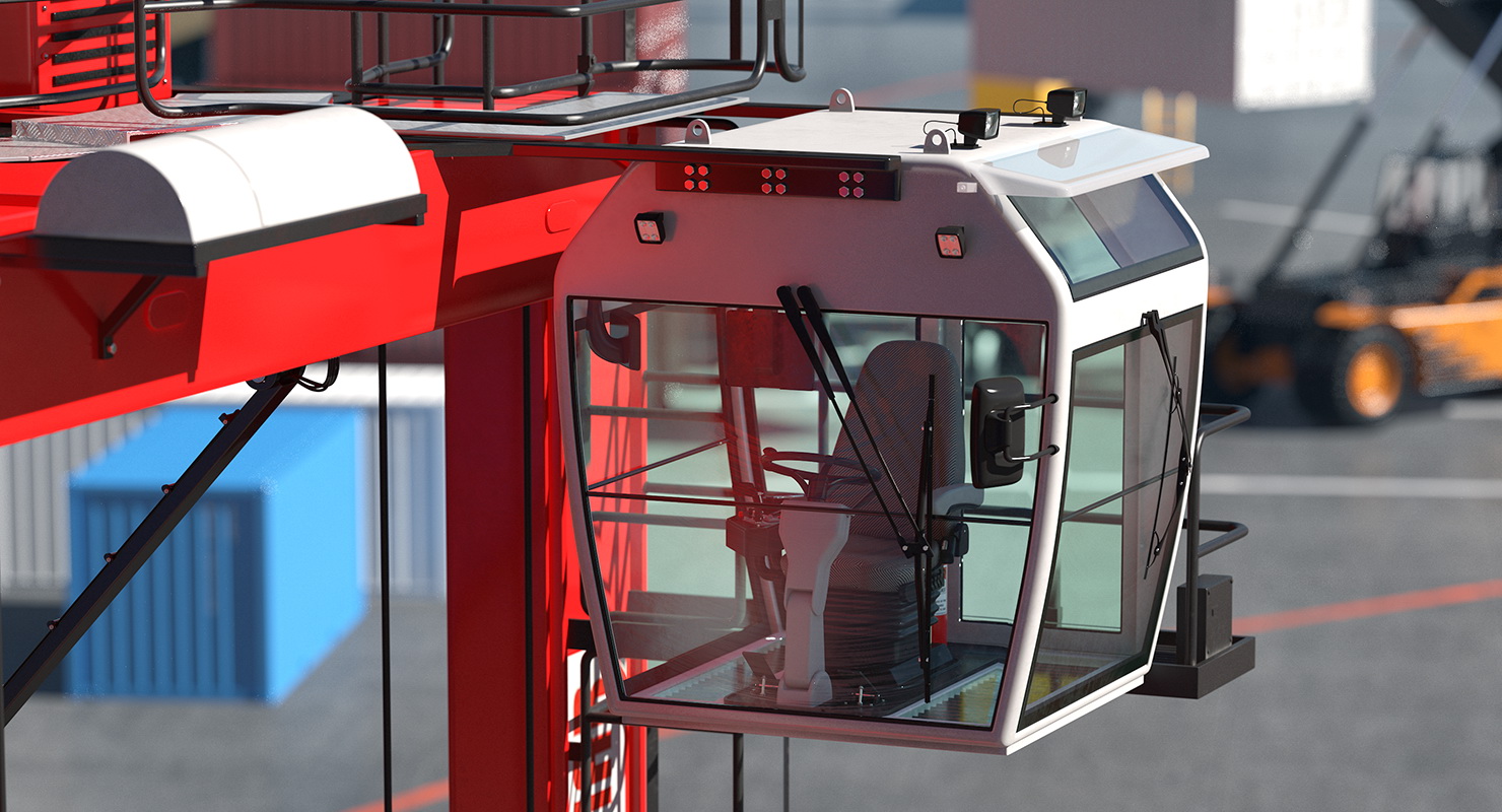 3D Control Cabin model