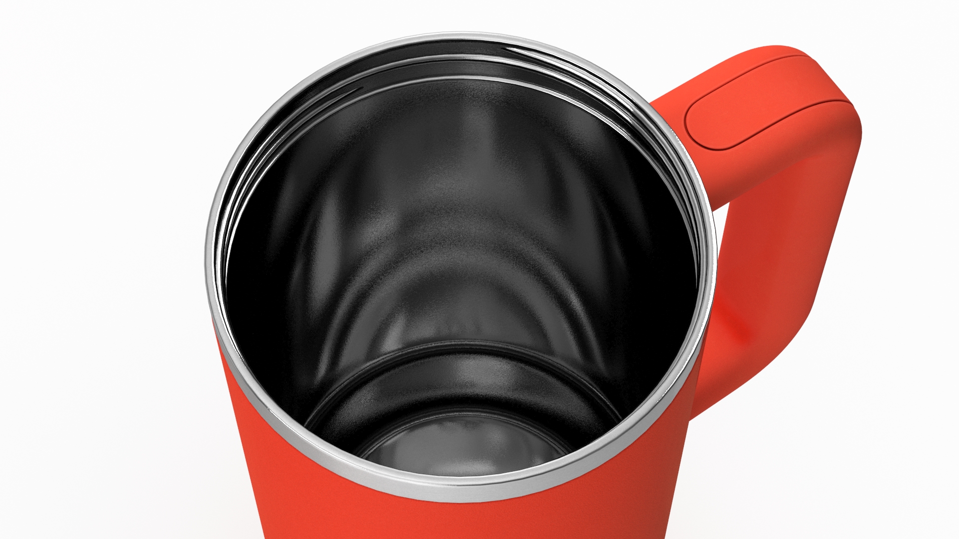 3D Open Travel Tumbler Red model