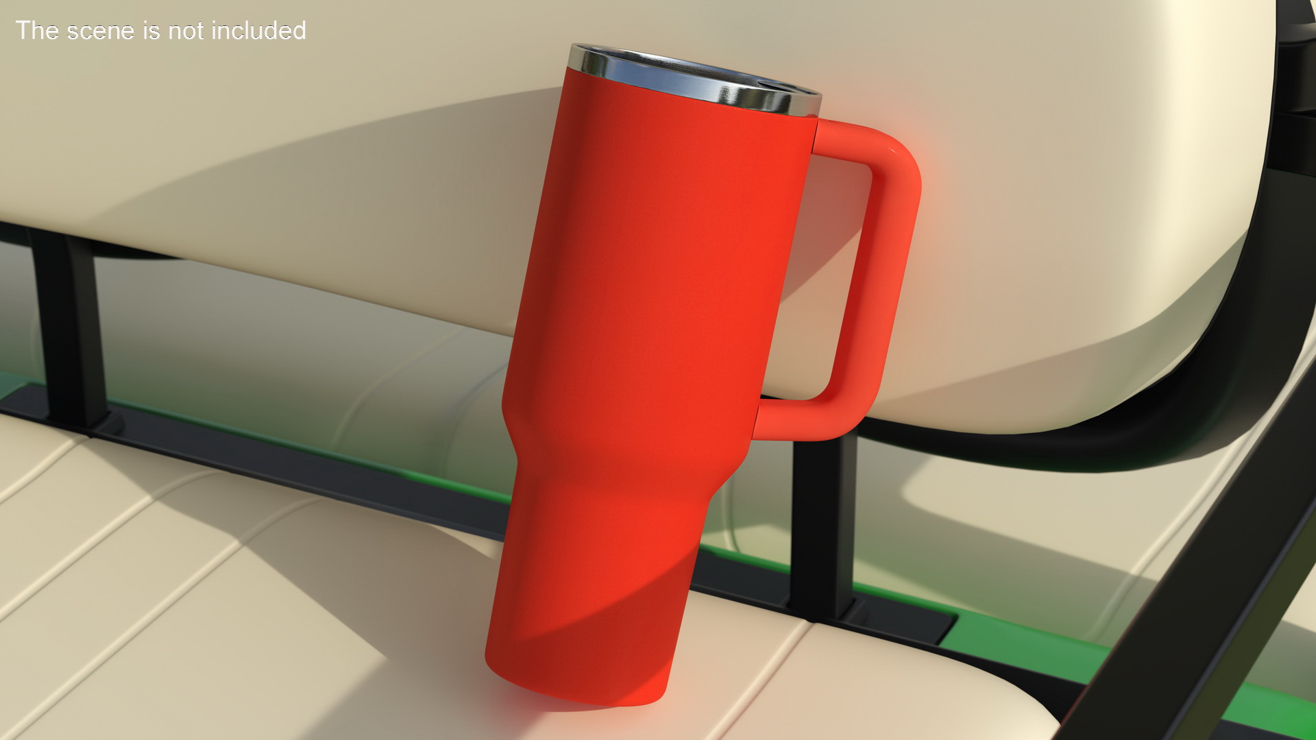 3D Open Travel Tumbler Red model