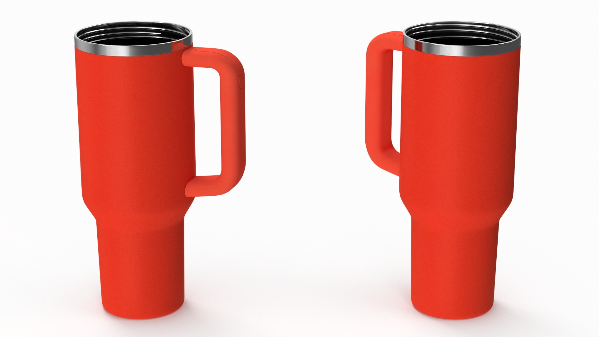 3D Open Travel Tumbler Red model