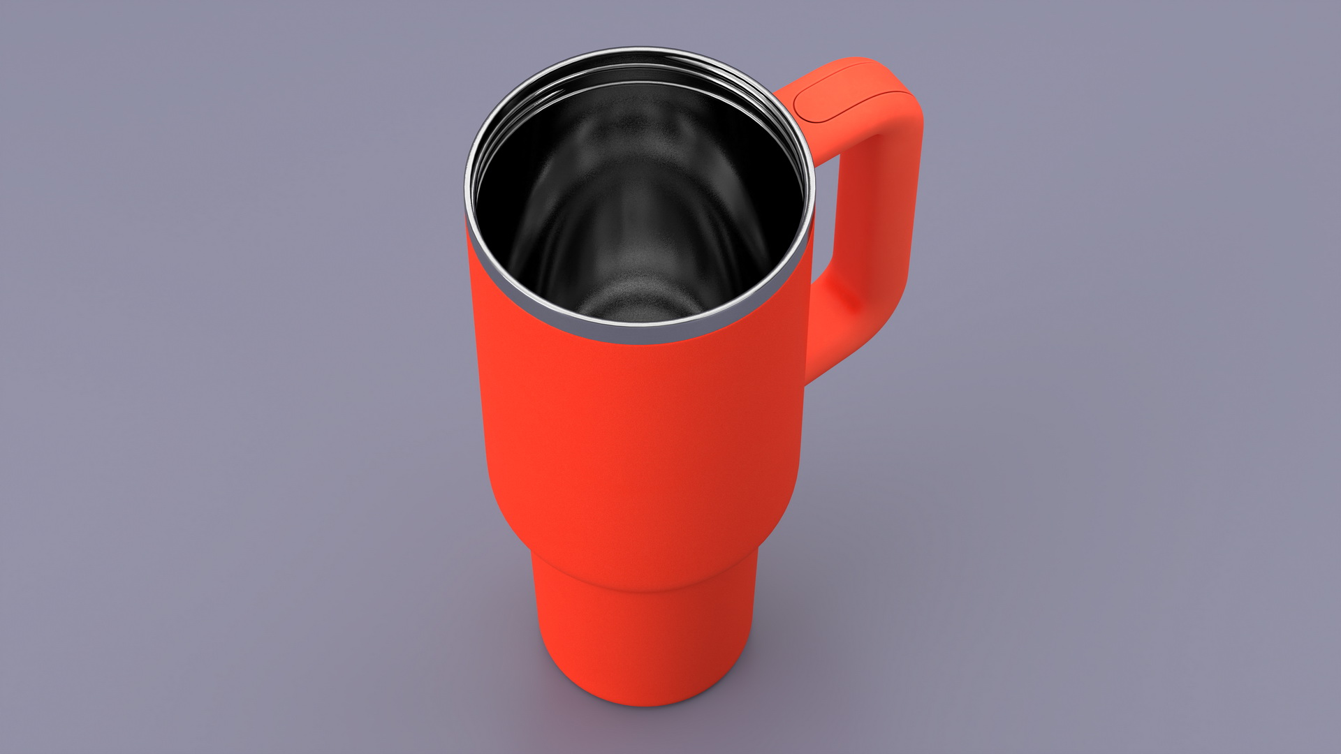 3D Open Travel Tumbler Red model