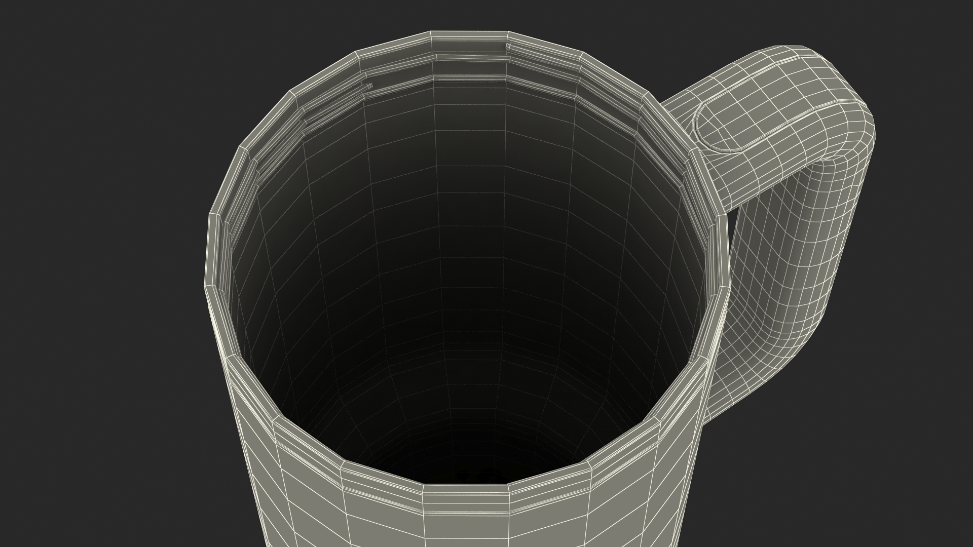 3D Open Travel Tumbler Red model