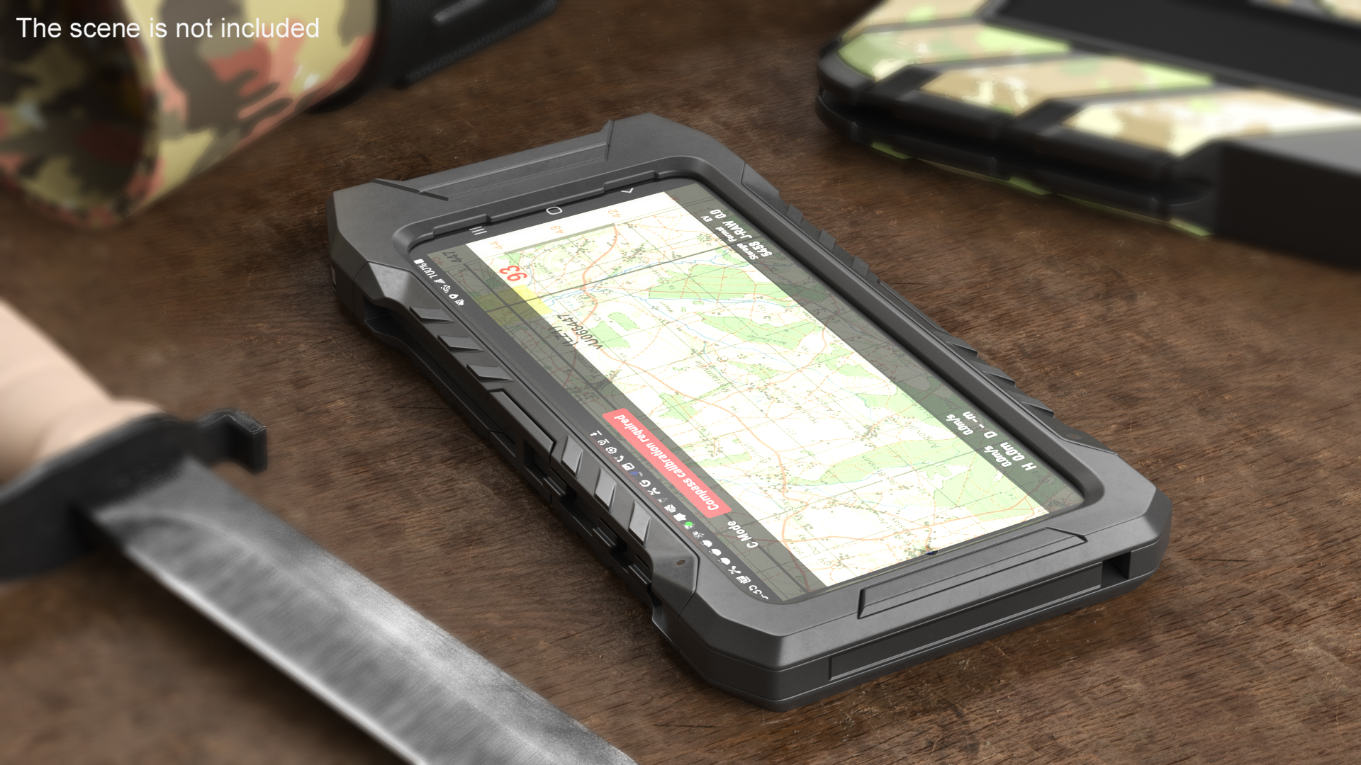 3D Military Durable Smartphone Black model
