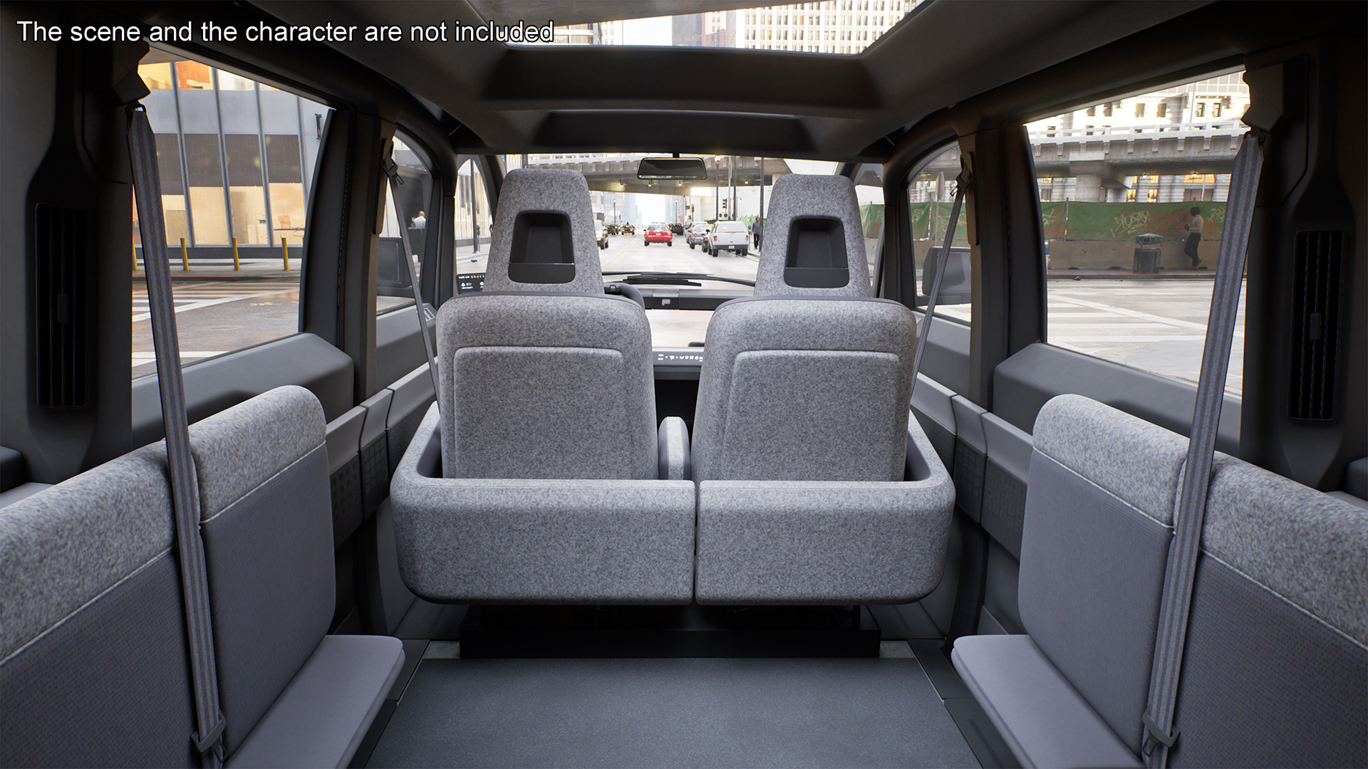 3D Electric Minibus Premium Black Rigged for Maya
