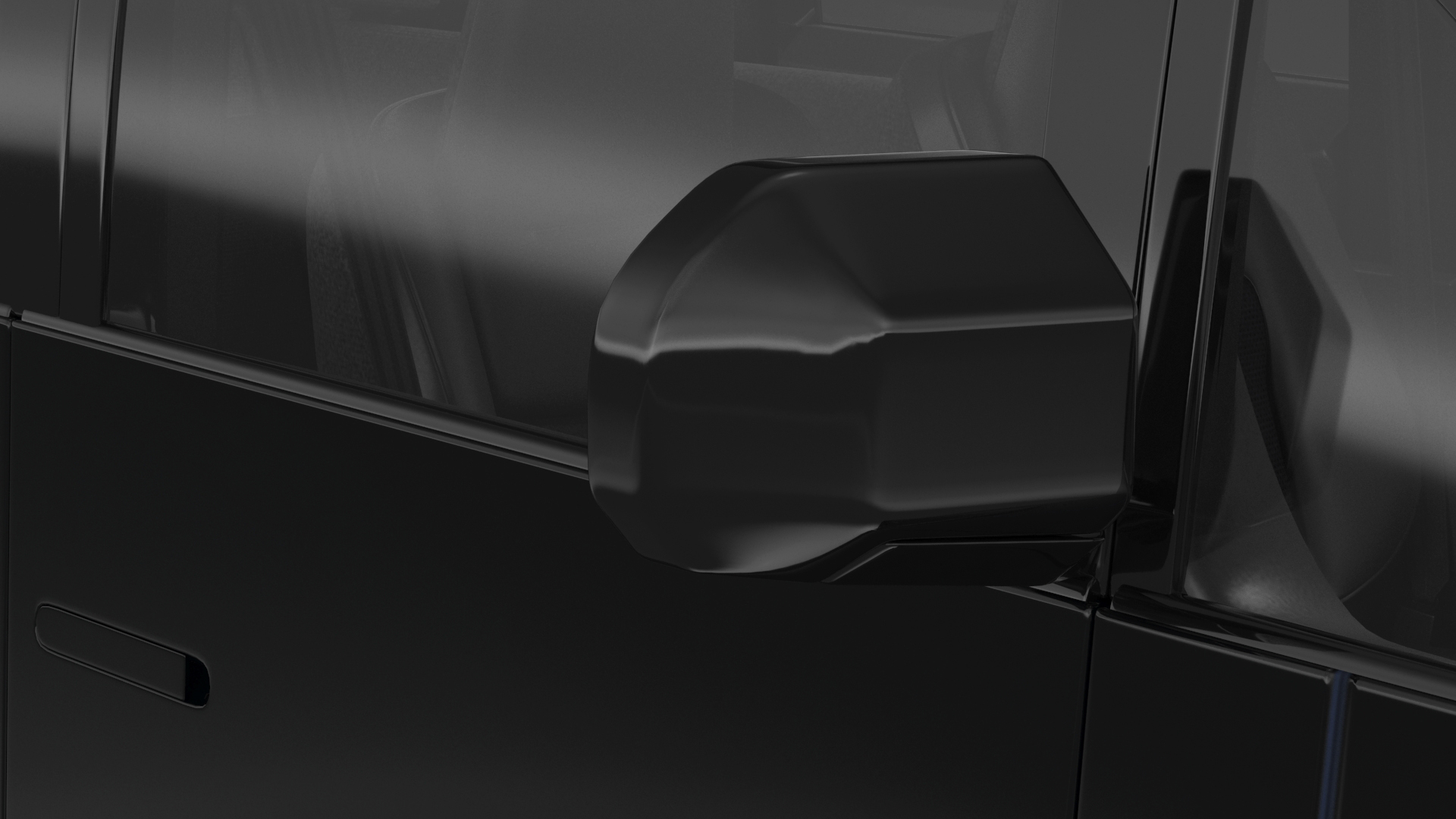 3D Electric Minibus Premium Black Rigged for Maya