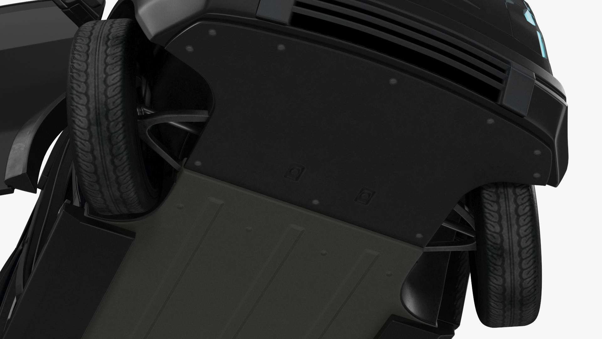 3D Electric Minibus Premium Black Rigged for Maya