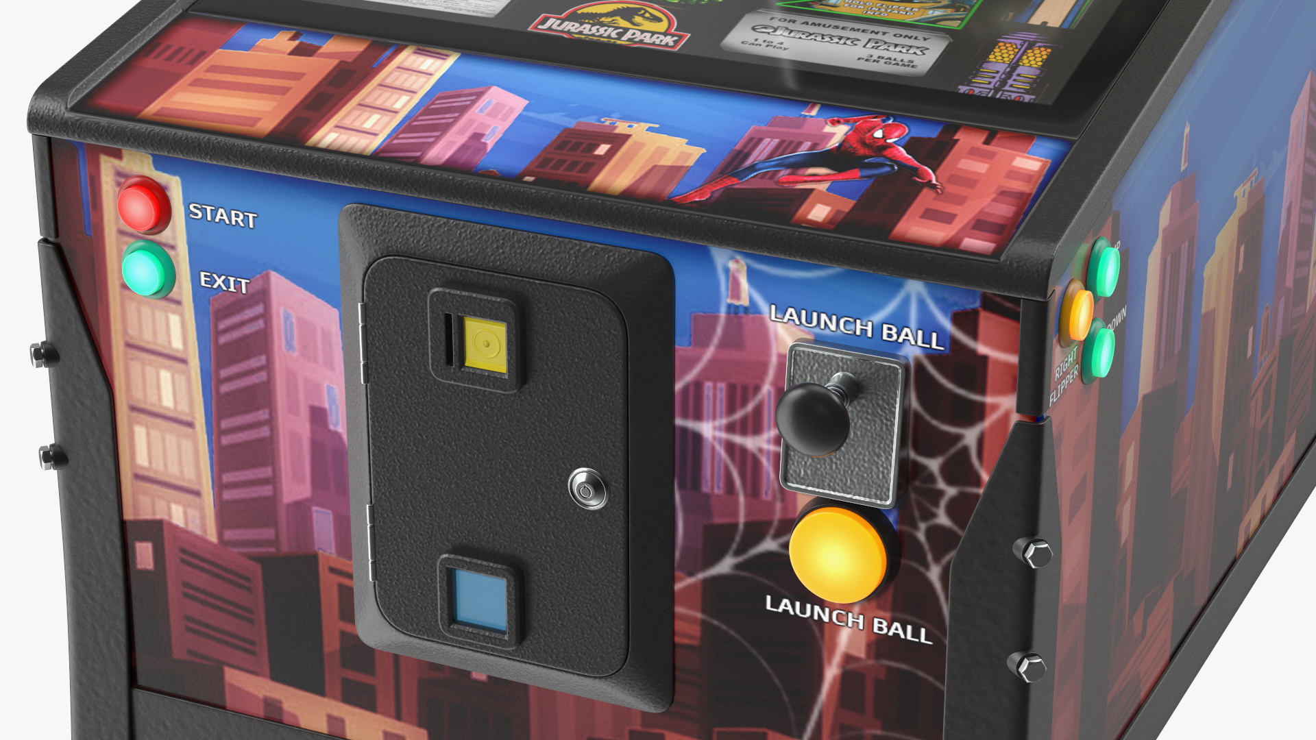 Jurassic Park Virtual Pinball Machine 3D
