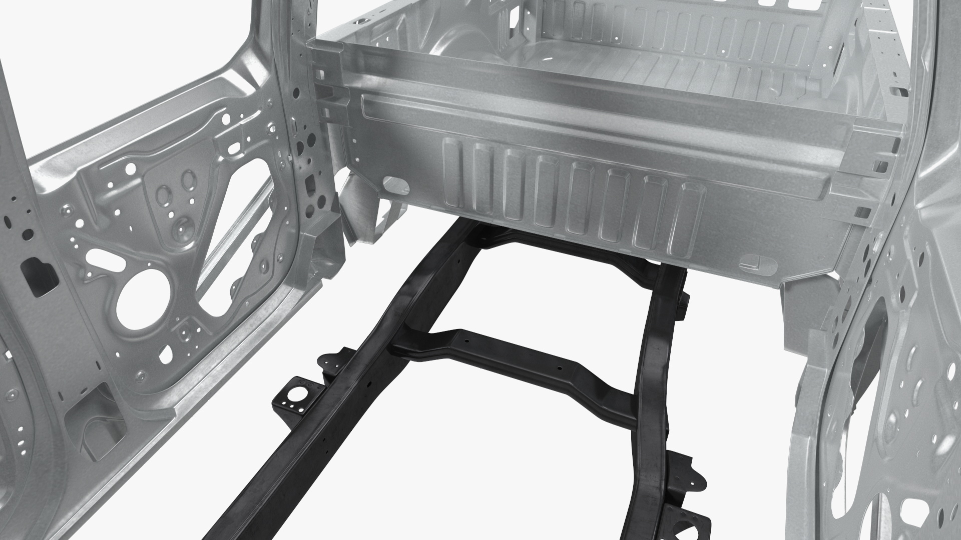 Disassembled Pickup Truck without Frame 3D model