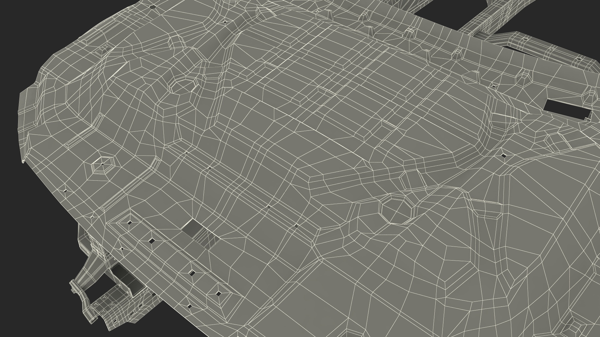 Disassembled Pickup Truck without Frame 3D model