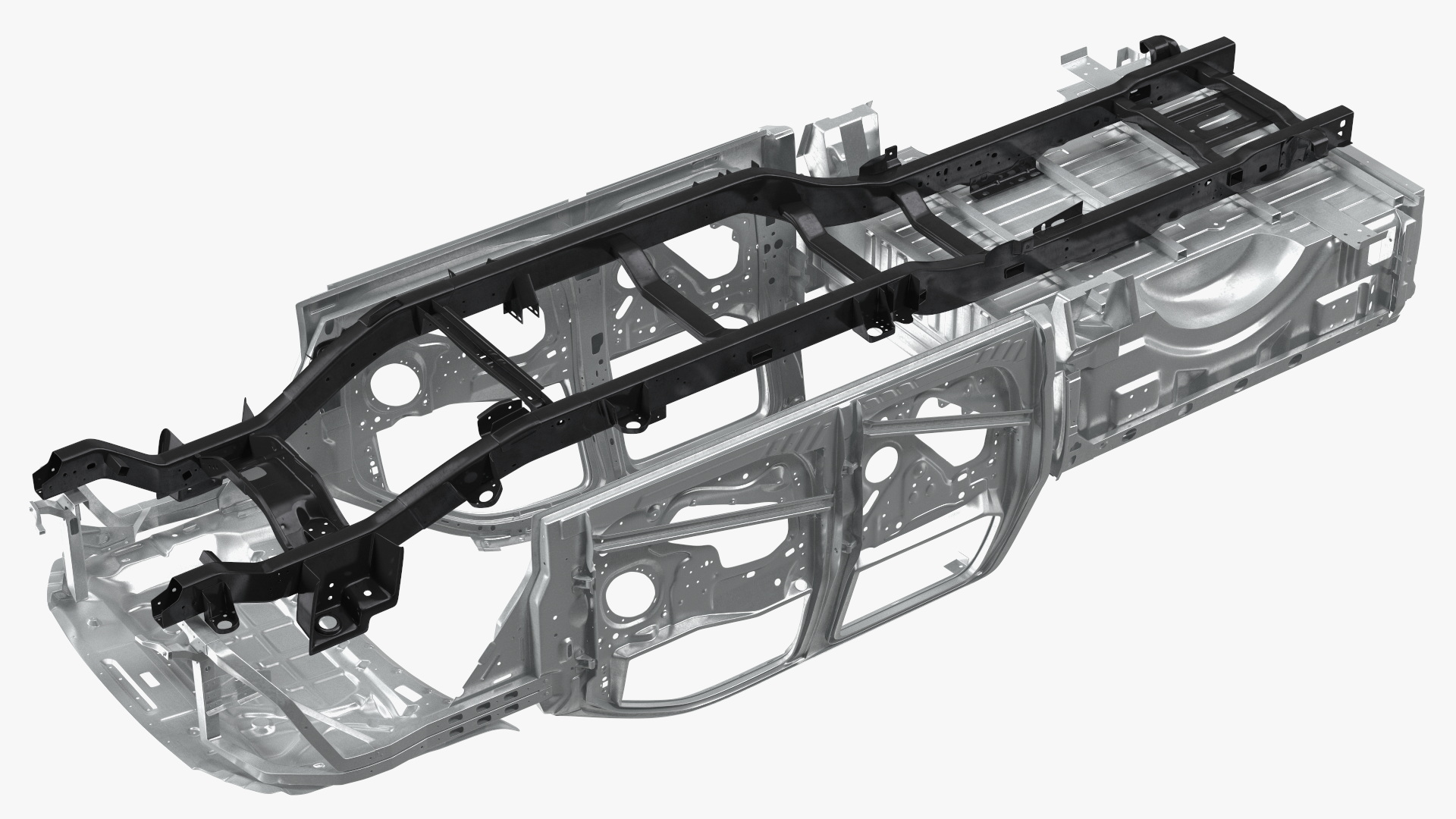 Disassembled Pickup Truck without Frame 3D model