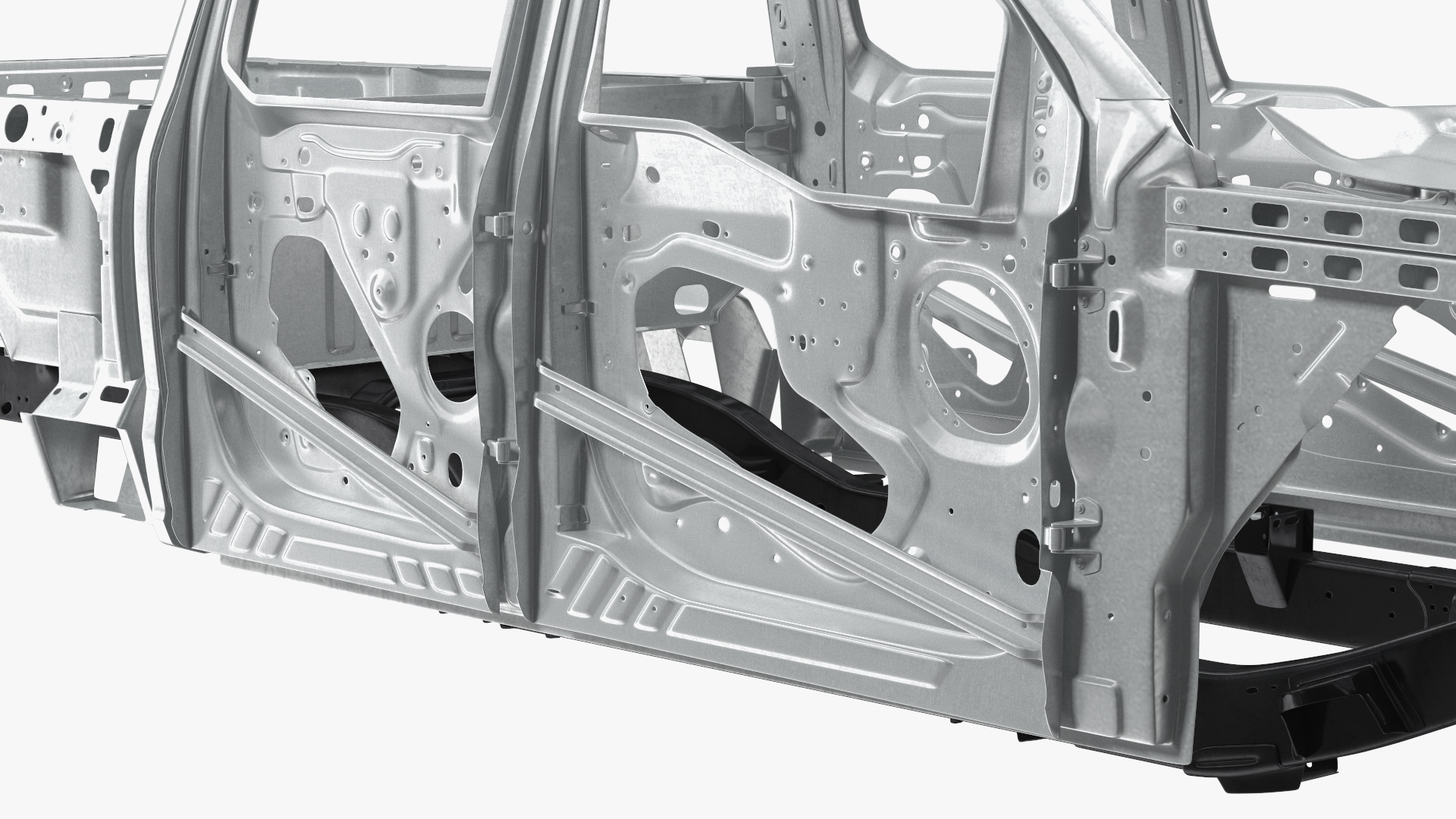 Disassembled Pickup Truck without Frame 3D model