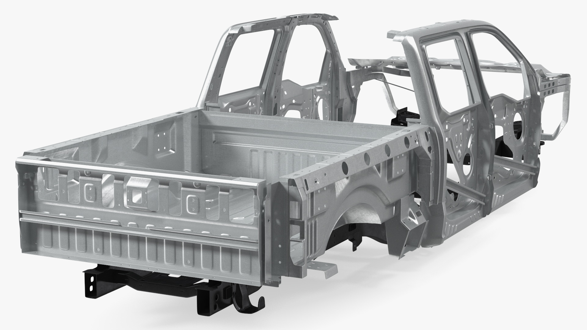 Disassembled Pickup Truck without Frame 3D model