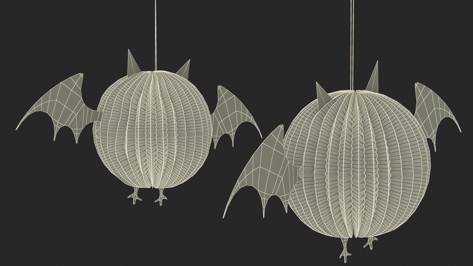 Halloween Vamp Paper Decorations 3D