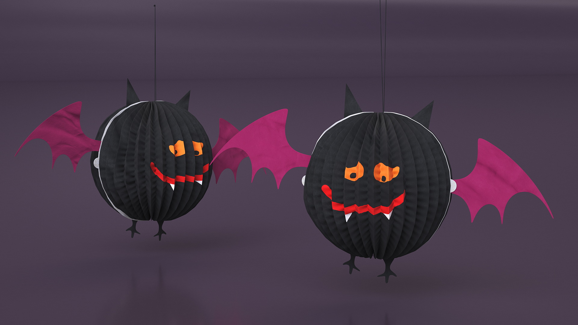 Halloween Vamp Paper Decorations 3D
