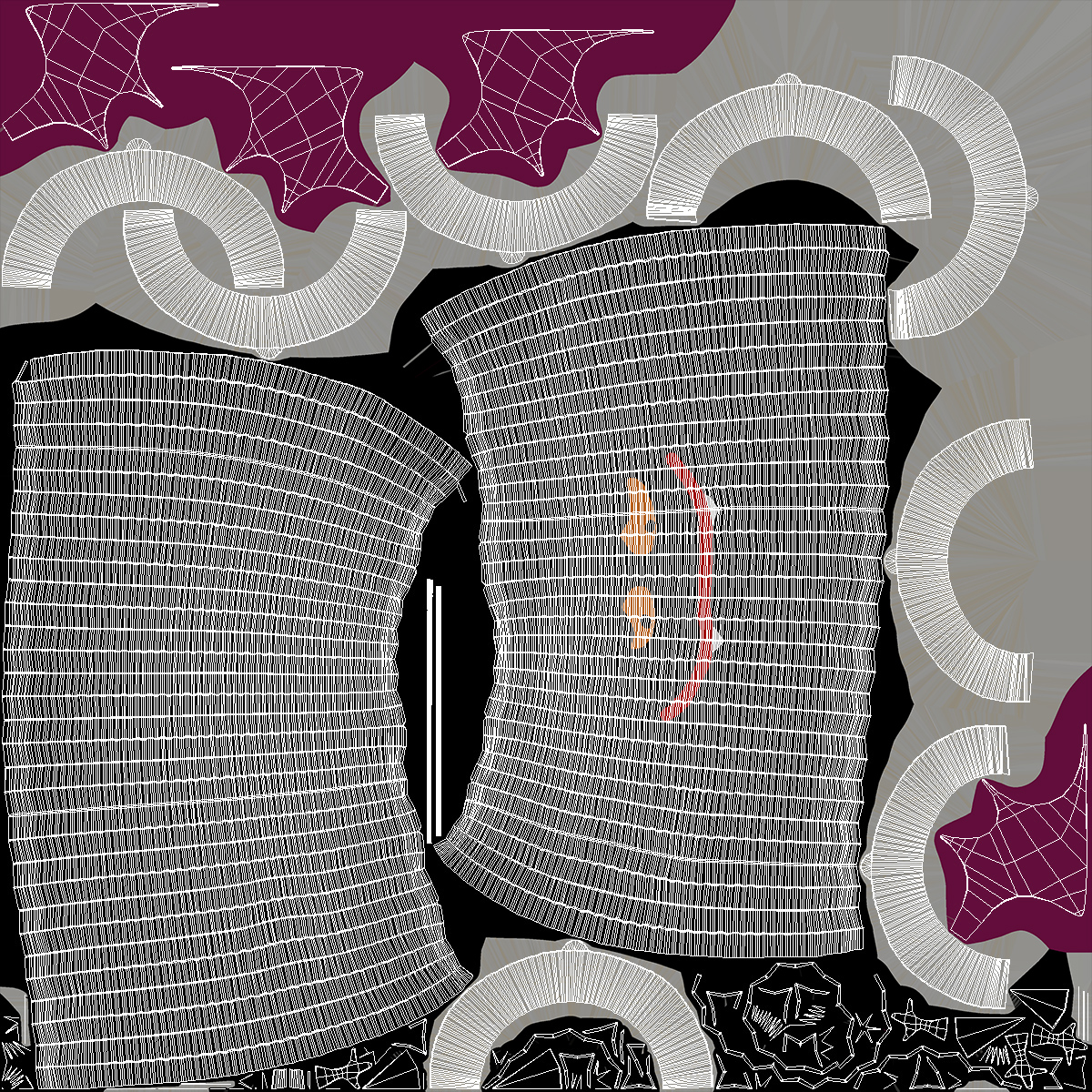 Halloween Vamp Paper Decorations 3D