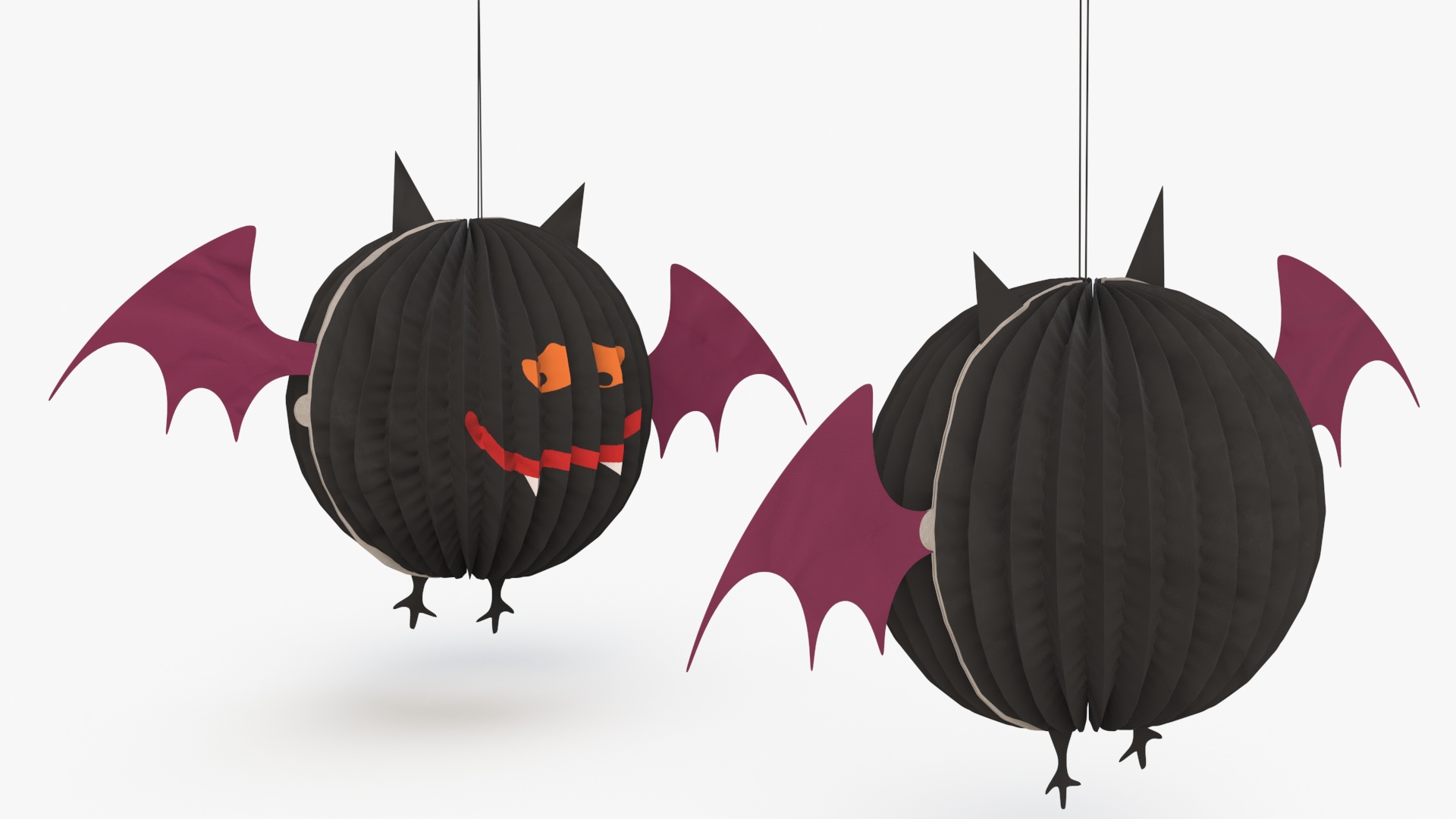 Halloween Vamp Paper Decorations 3D