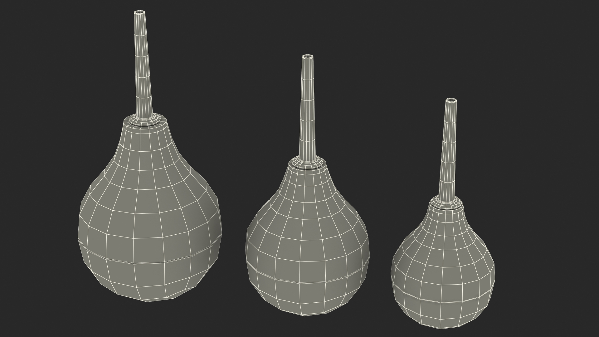 Enema Bulb Syringe Set 3D