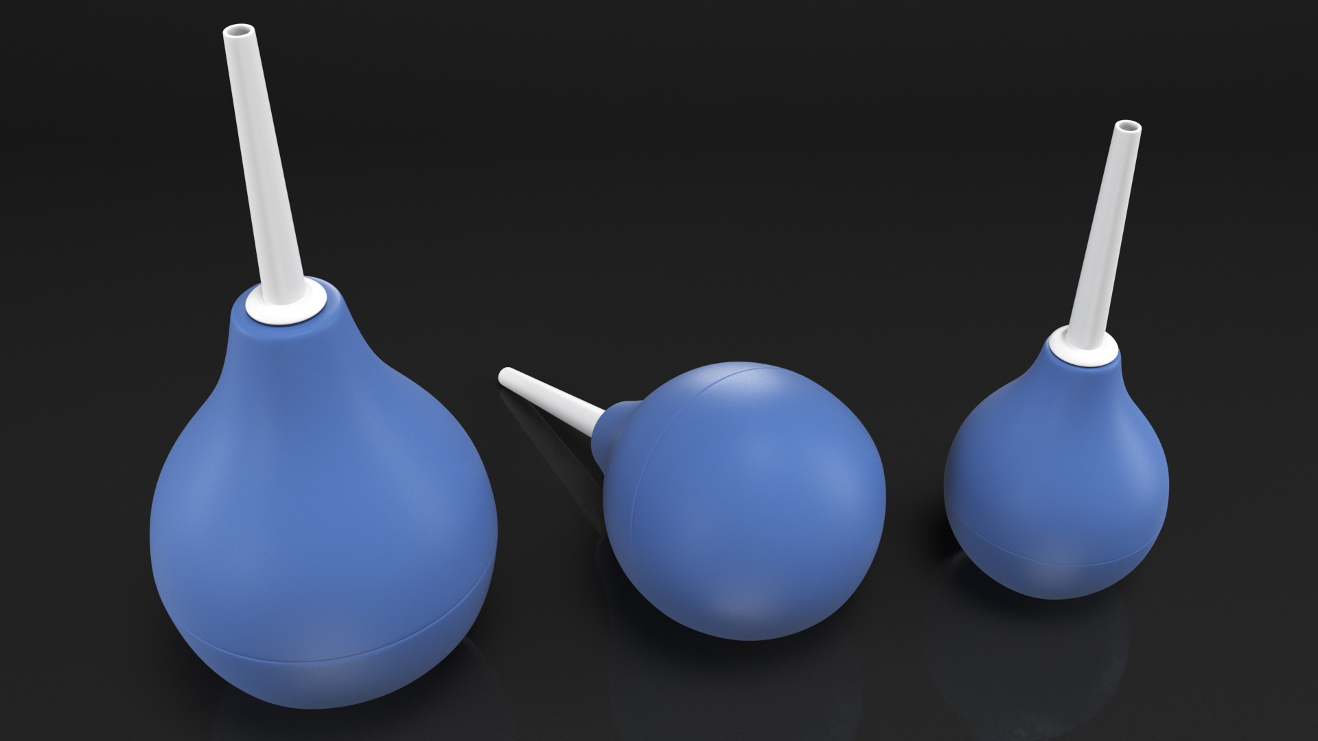 Enema Bulb Syringe Set 3D