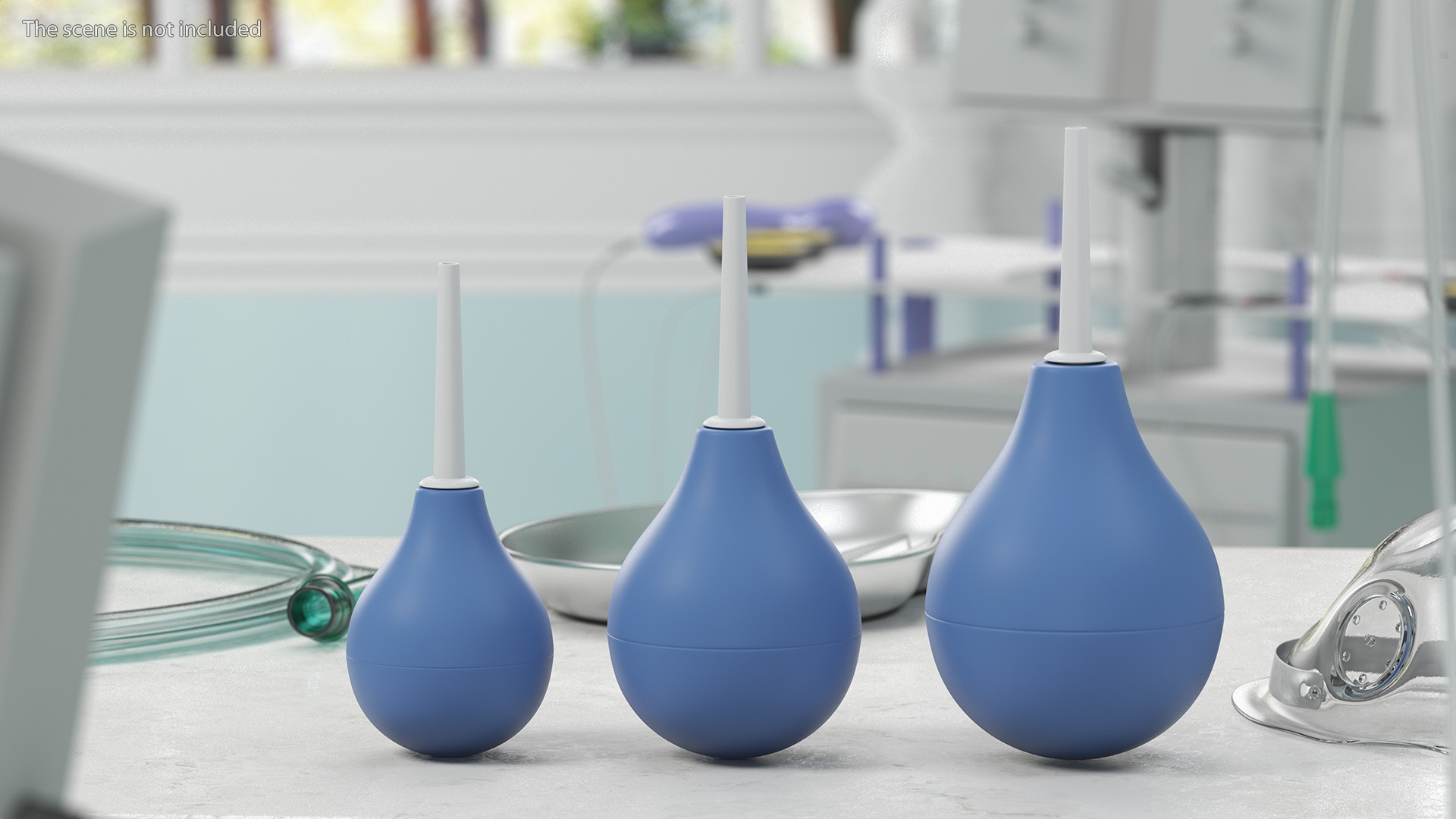 Enema Bulb Syringe Set 3D