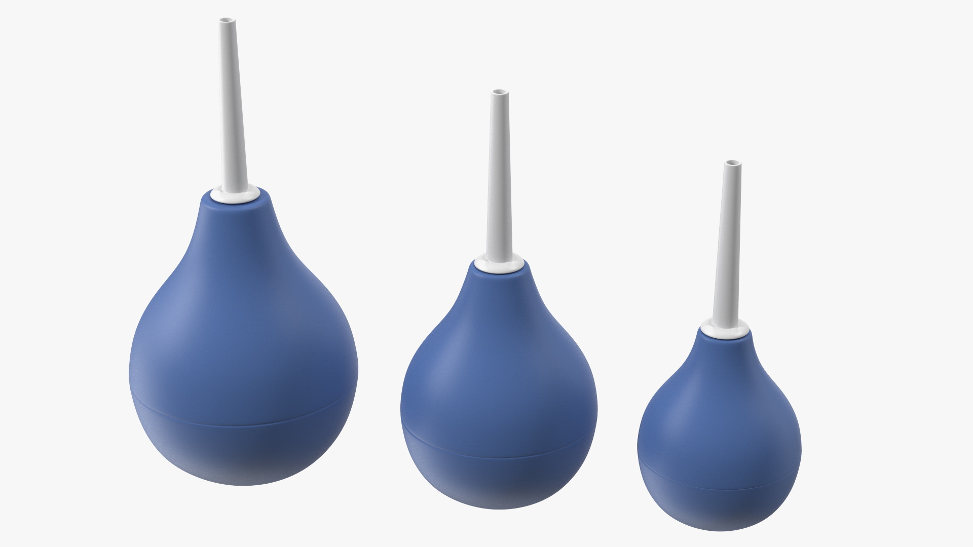 Enema Bulb Syringe Set 3D