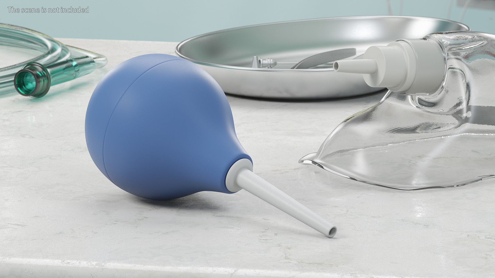 Enema Bulb Syringe Set 3D