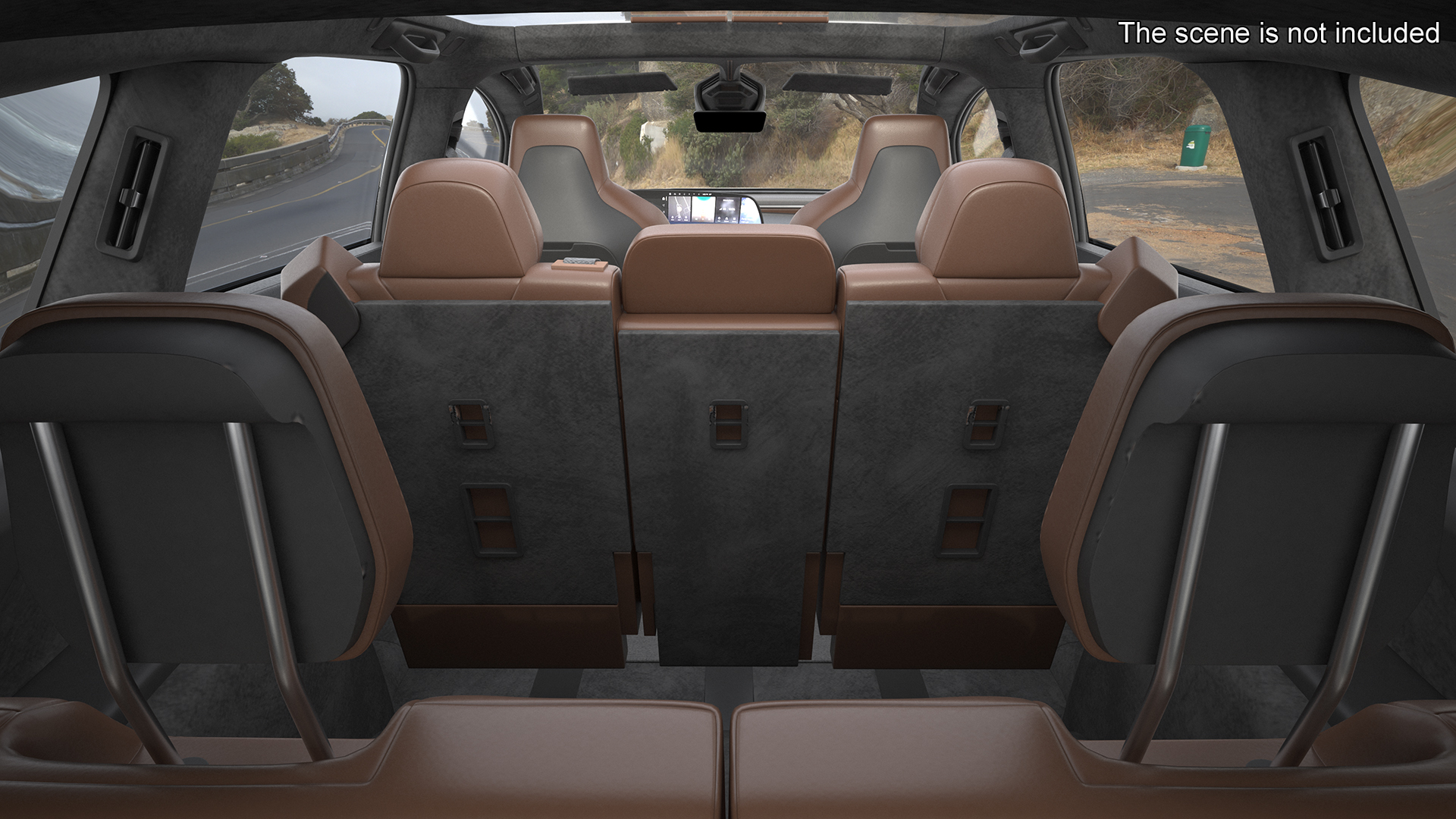 Modern Electric SUV Generic Black Simplified 3D model