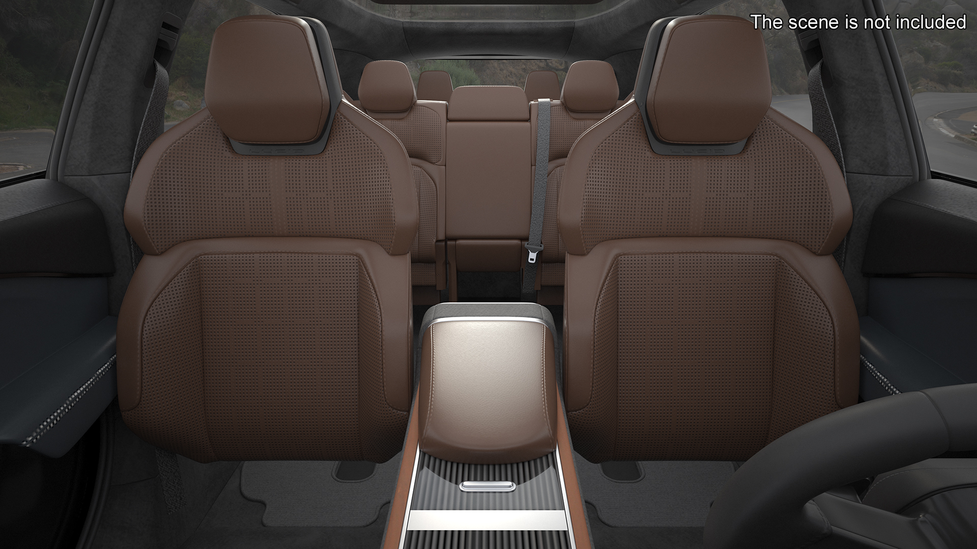 Modern Electric SUV Generic Black Simplified 3D model