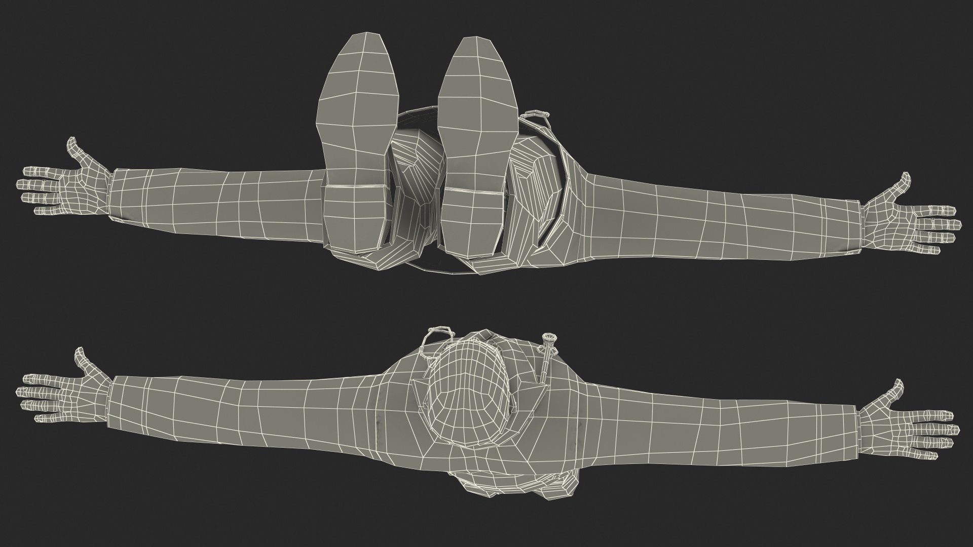3D model African American Male Doctor T Pose