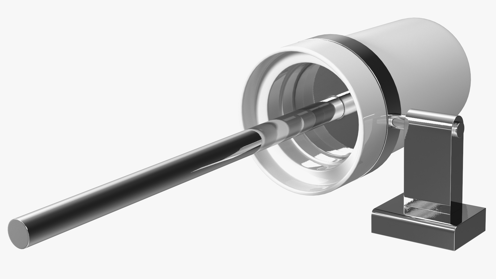Toilet Brush Holder Wall Mounted Chrome 3D model