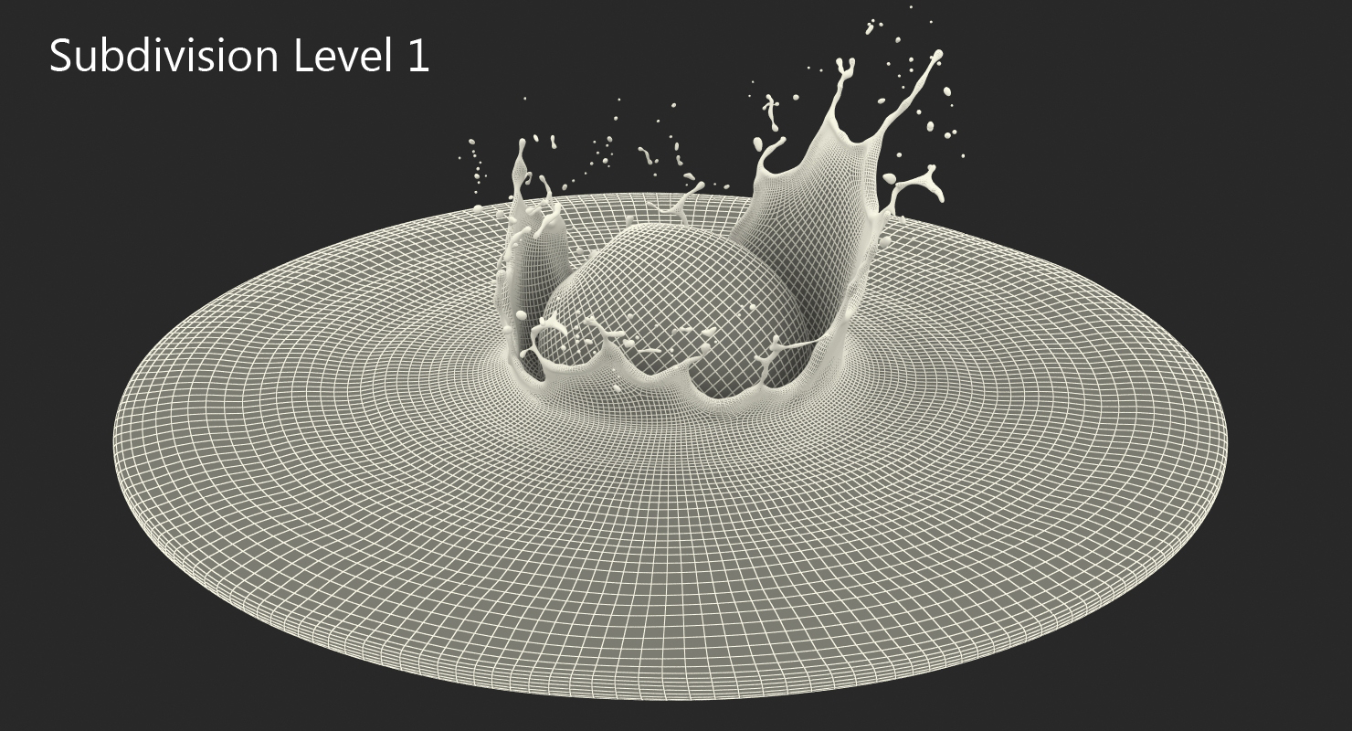 Orange with Juice Splash 3D model